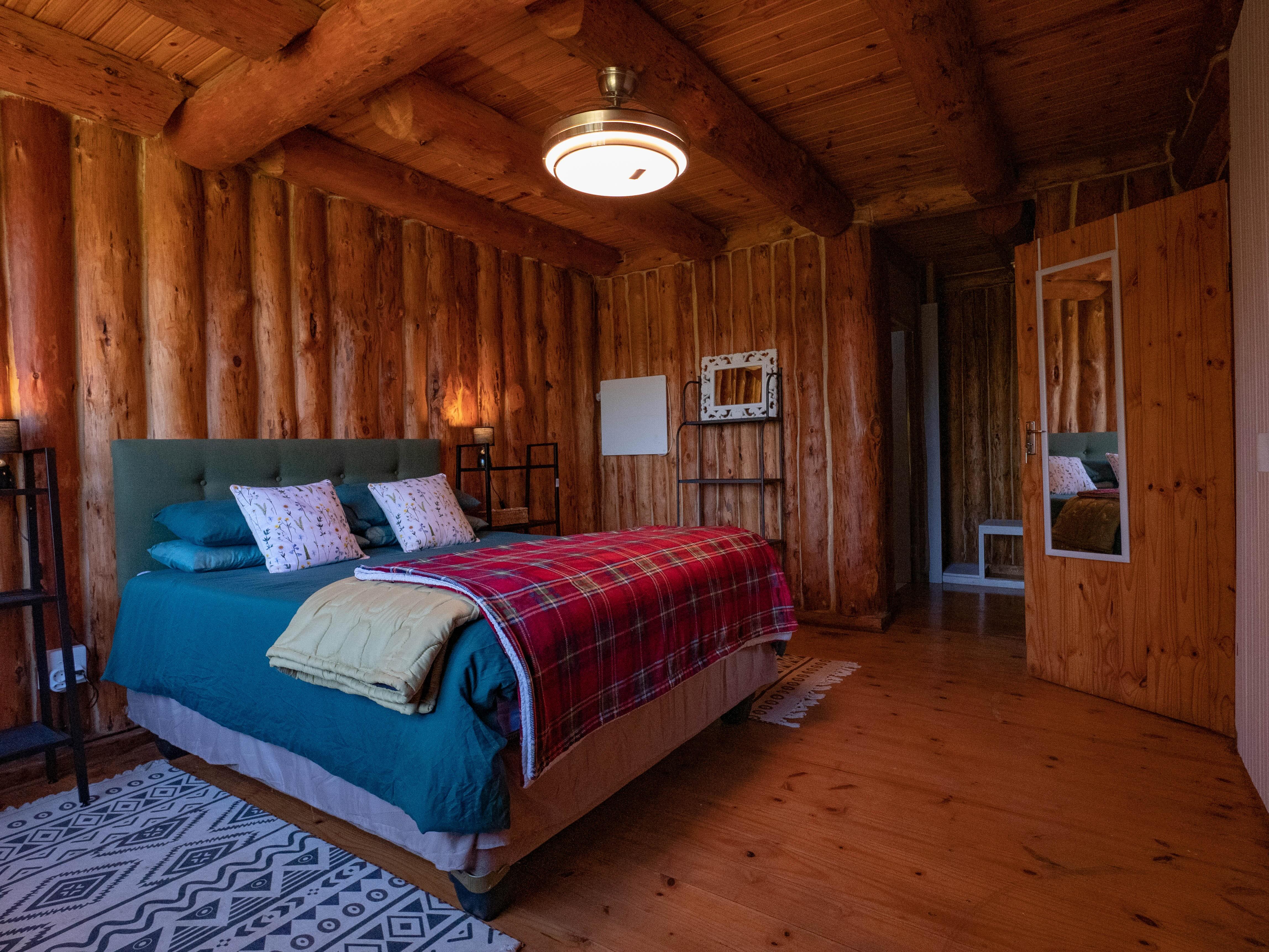 Log cabin interior