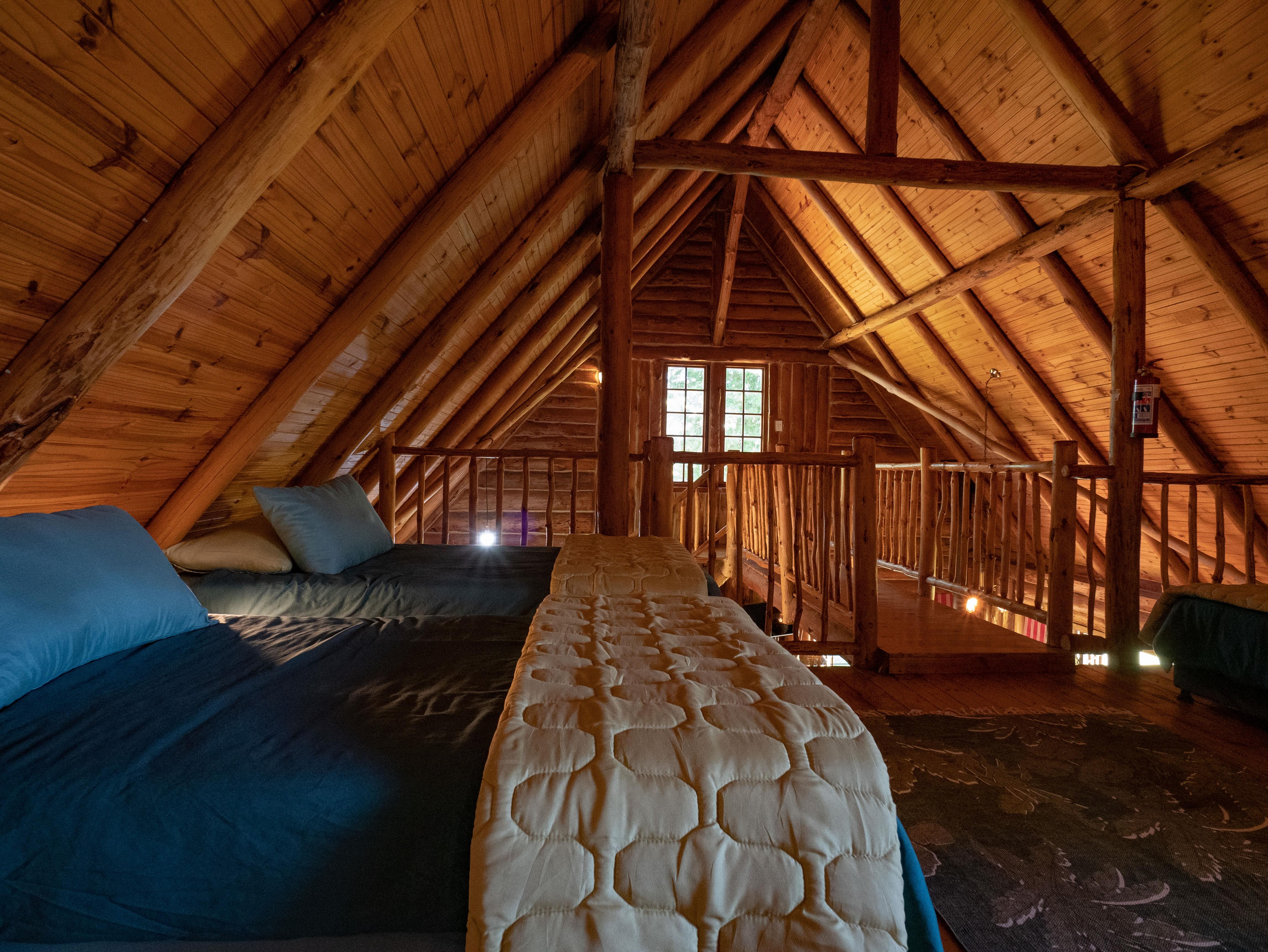 The loft with four single beds