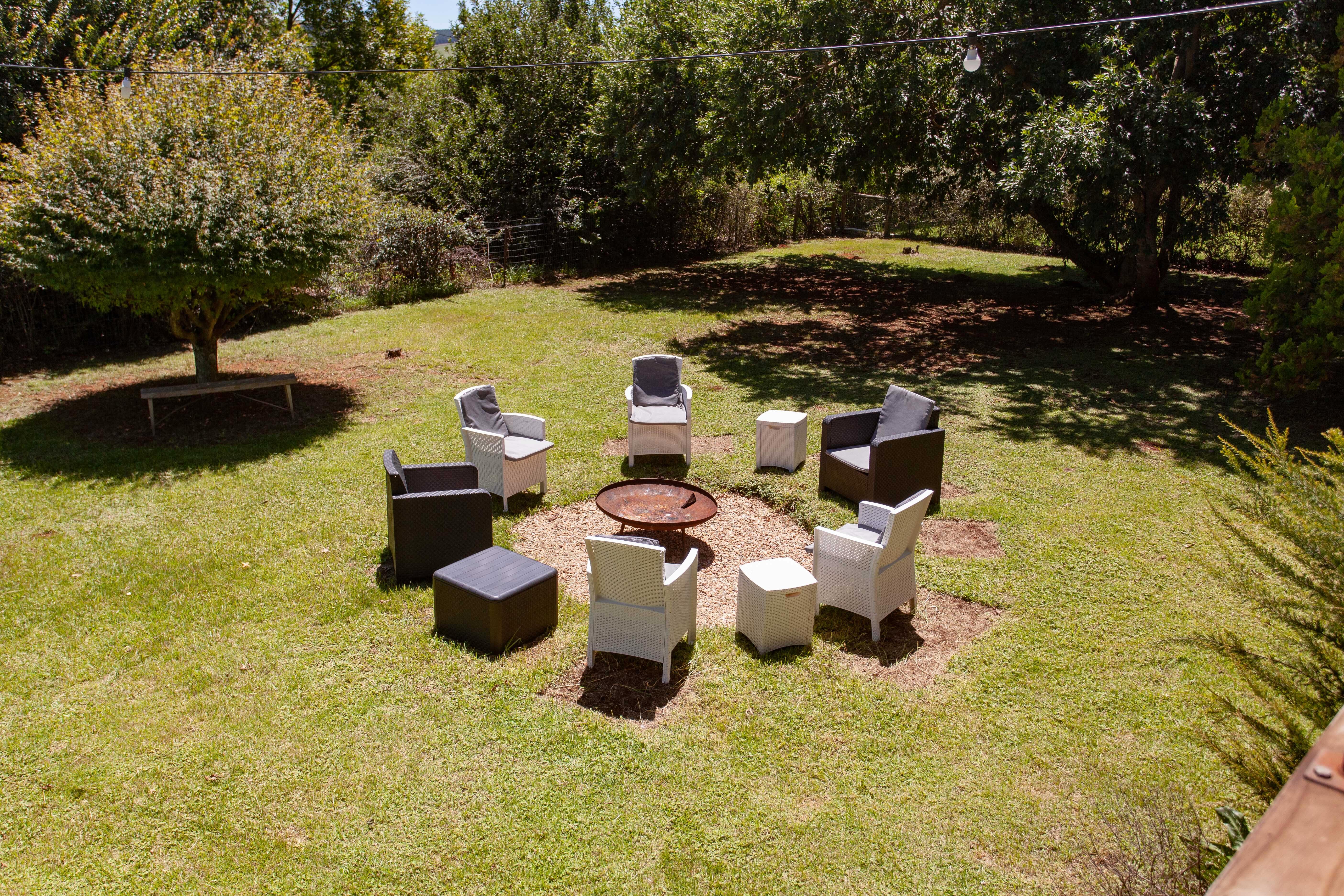 Deck and garden